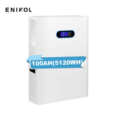 ESS à l'intérieur 100h Pièces de batterie au lithium rechargeable LiFePo4 montées sur le mur