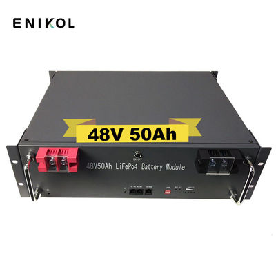51.2V Lifepo4 Systèmes de stockage à batterie solaire 50ah 48V batterie au lithium solaire