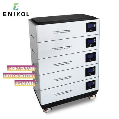 BMS intégré batterie LiFePo4 empilable 48v 100ah 200ah 400ah stockage d'énergie à domicile pour le solaire