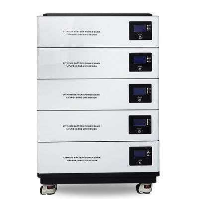 Batterie LiFePo4 empilable pour ménage 100ah 200ah 400ah 48v Batterie de stockage d'énergie 5kw