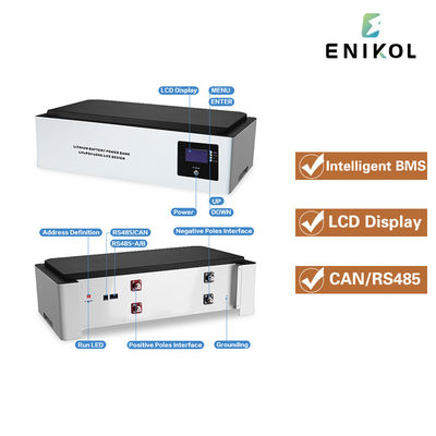 Batterie LiFePo4 empilable 51.2V 100Ah Batterie au lithium pour le stockage d'énergie