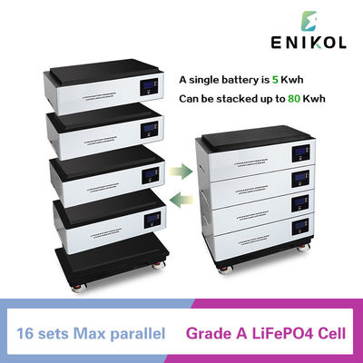 51.2V 300AH 15KW batterie au lithium-ion phosphate pour le stockage d'énergie à domicile 5KWH