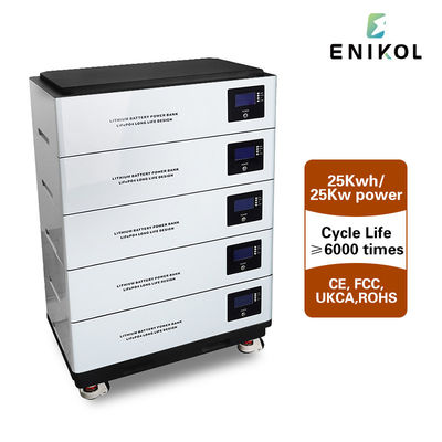 Batterie LiFePO4 stockage d'énergie empilable 48v batterie au lithium rechargeable pour l'énergie solaire