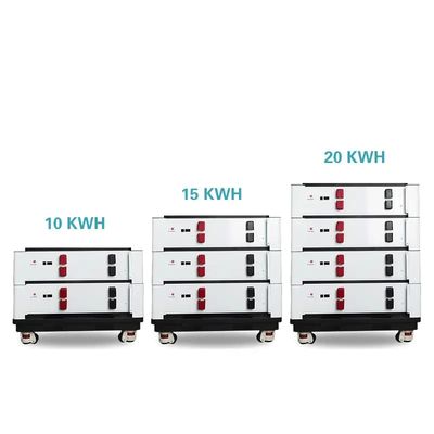 Batterie au lithium empilable 48v 100ah Batterie LiFePo4 5120WH Récipient de stockage d'énergie