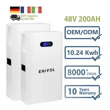Énergie solaire 51.2V batterie au lithium-fer-phosphate 200AH Système de stockage d'énergie pour la maison