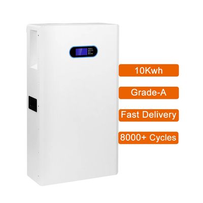 51.2V 200AH Piles au lithium montées sur le mur avec batteries BMS 48V lifepo4 pour l'énergie solaire