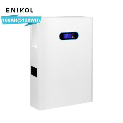 Construit en BMS 48v 100ah Lifepo4 batterie électrique murale montée à domicile batterie solaire