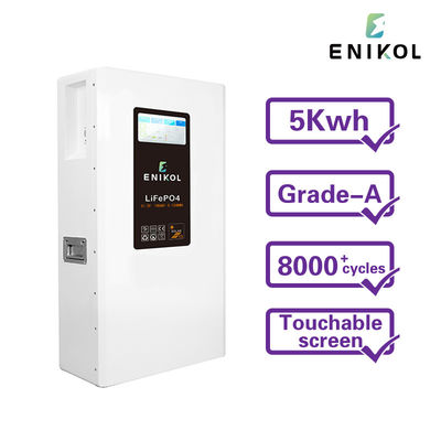 Lifepo4 51.2V 48V 200AH batterie solaire avec BMS et écran tactile de communication