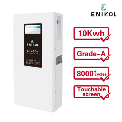 51.2v 5kwh 10kwh 15kwh Lithium Mur monté sur batterie Lifepo4 Powerwall avec écran tactile