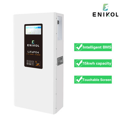 Chargement rapide 51.2V 100AH 200AH 300AH LiFePO4 paroi 48V batterie solaire au lithium