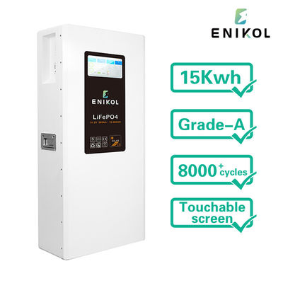Écran tactile avec batterie solaire de haute capacité de stockage 48V LiFePO4 Certifié MSDS CE