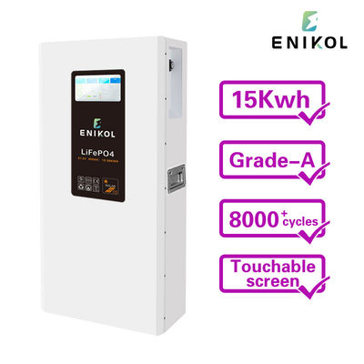 Batterie solaire industrielle de 15 KWH de capacité de lithium fer phosphate 48V construite dans le BMS