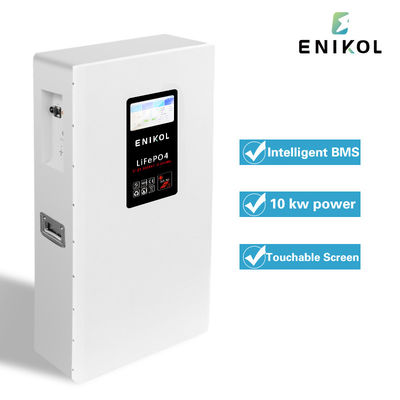 Batterie au lithium de 48V 15KWH 51.2V 300Ah Pièces LiFePO4 montées sur le mur avec écran tactile