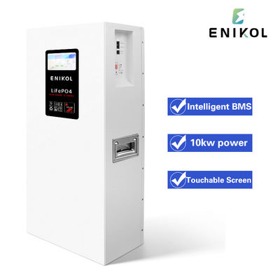 Écran tactile 15kwh 300ah Piles au lithium-ion montées sur le mur Piles LiFePo4 51.2V