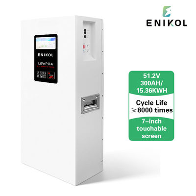 Accueil solaire 300AH LiFePo4 batterie Power Wall monté avec RS485 RS232 BMS de communication intégré dans le BMS