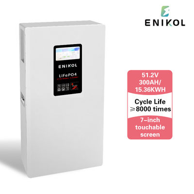 Smart Lithium LiFePO4 Batterie solaire 48V 300AH Écran tactile