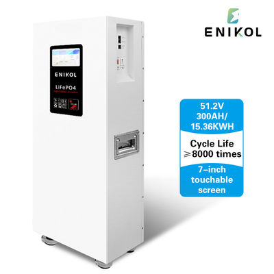 51.2V gestion de l'énergie batterie de stockage d'énergie pour le ménage avec écran tactile de 7 pouces