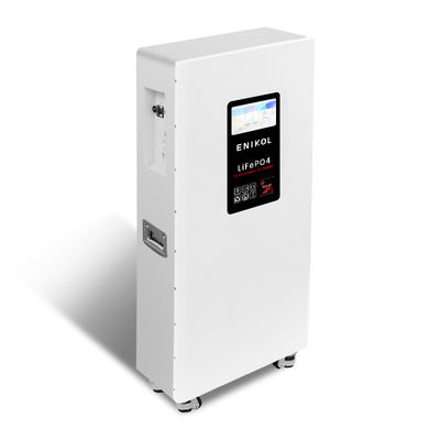 Écran tactile 48V batterie solaire mobile au lithium 15KWH 300AH batterie de stockage d'énergie pour la maison 51.2V