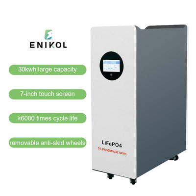 Réservoir d'énergie à domicile 51.2v 30kwh Batterie au lithium 600ah 48V batterie solaire Lifepo4