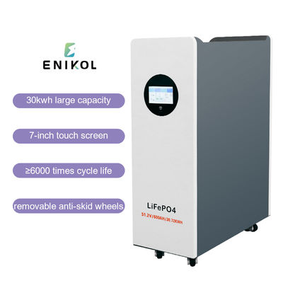 Une batterie solaire au lithium de 48V de haute capacité de 30kwh