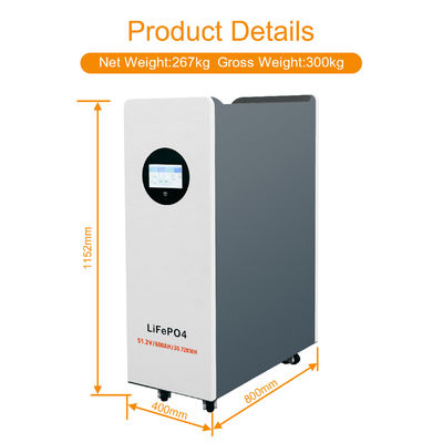 Système haute tension 51.2v 30kwh Batterie au lithium de stockage 600ah 48V batterie solaire
